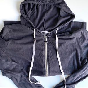 Vans Lightweight Dark Gray Zip Hoodie